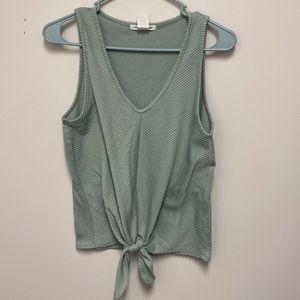 Green Tie tank